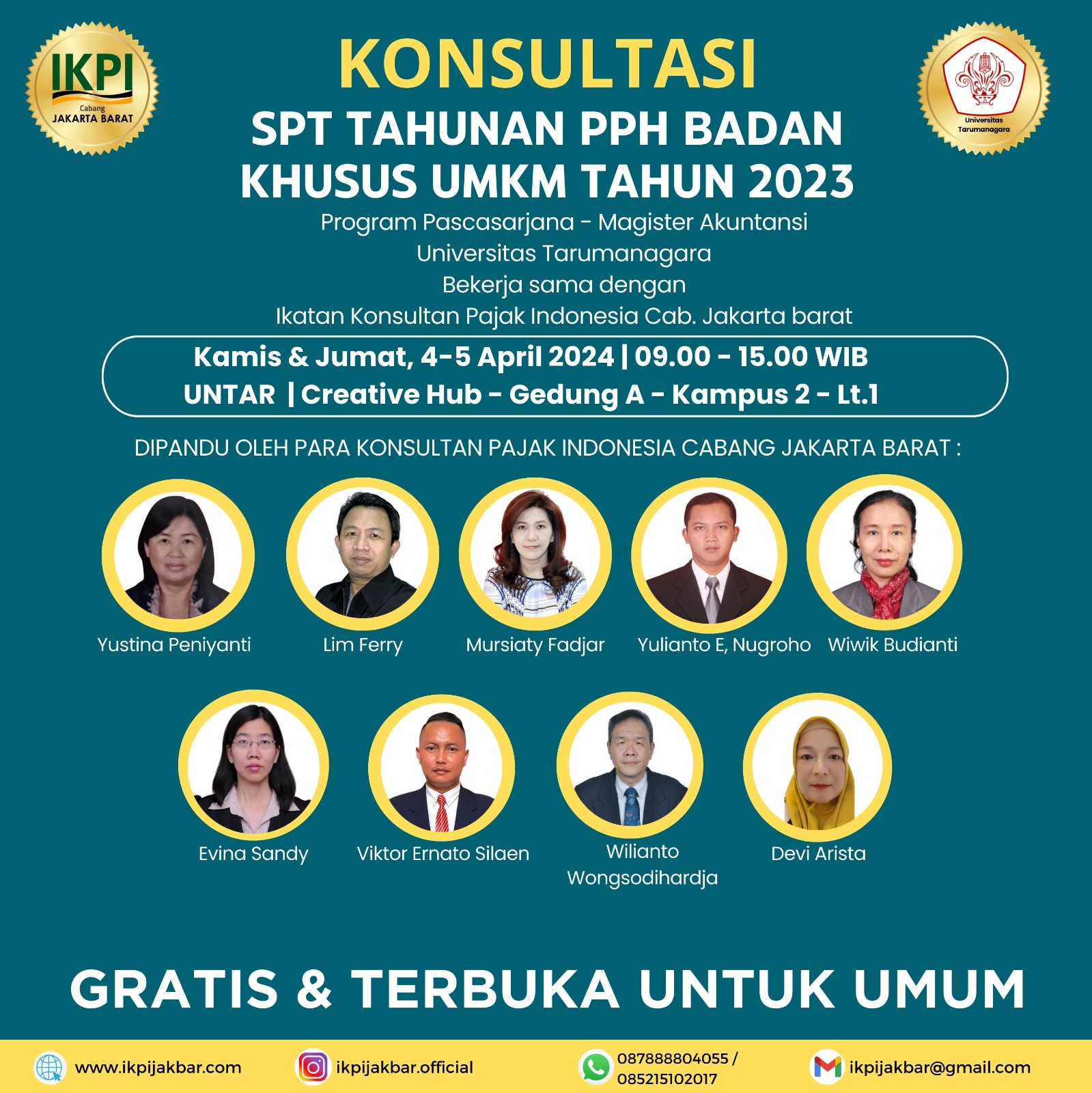 Acara KONSULTASI SPT TAHUNAN PPH BADAN KHUSUS UMKM Tahun 2023