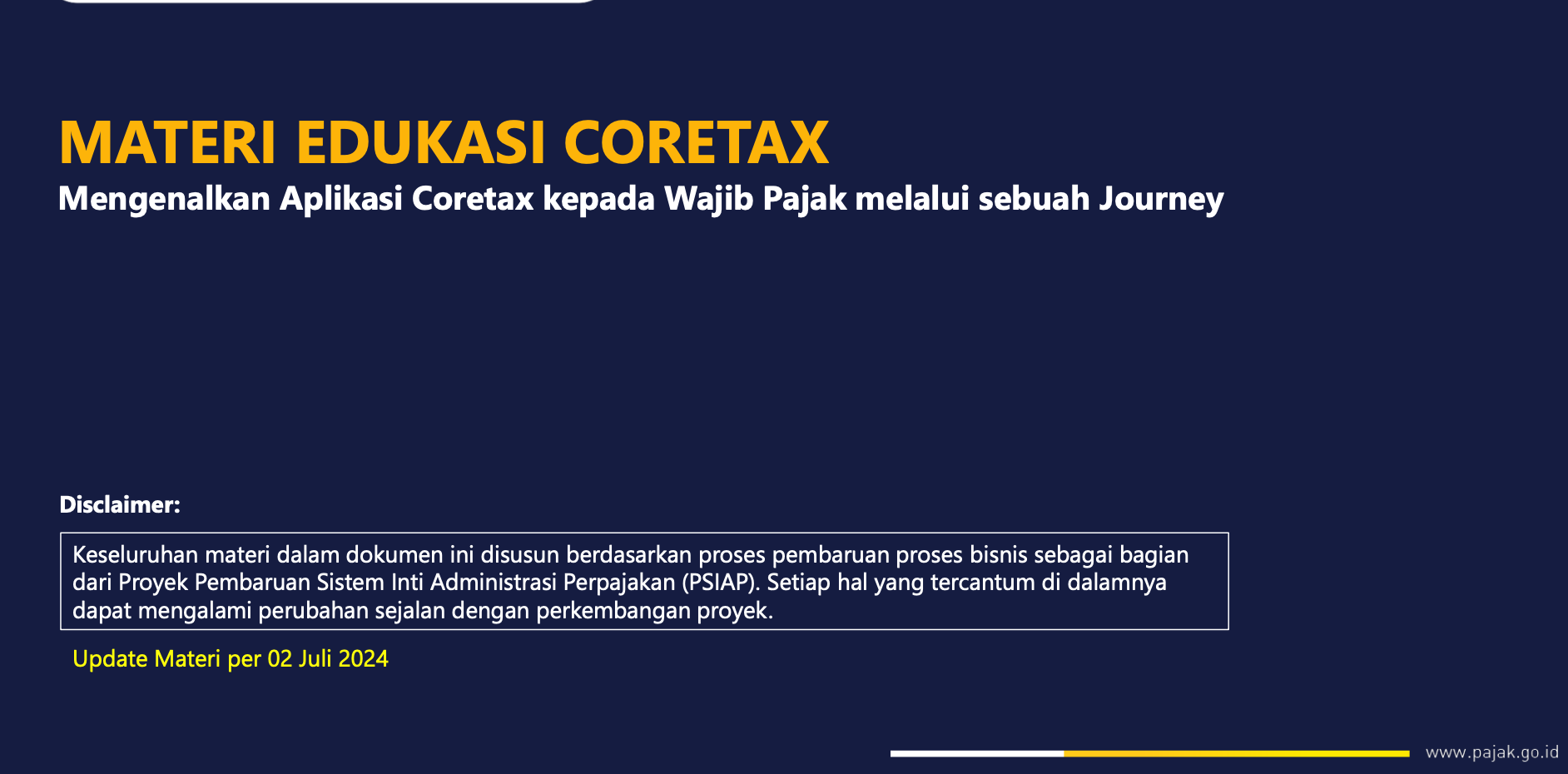 Materi Edukasi Coretax